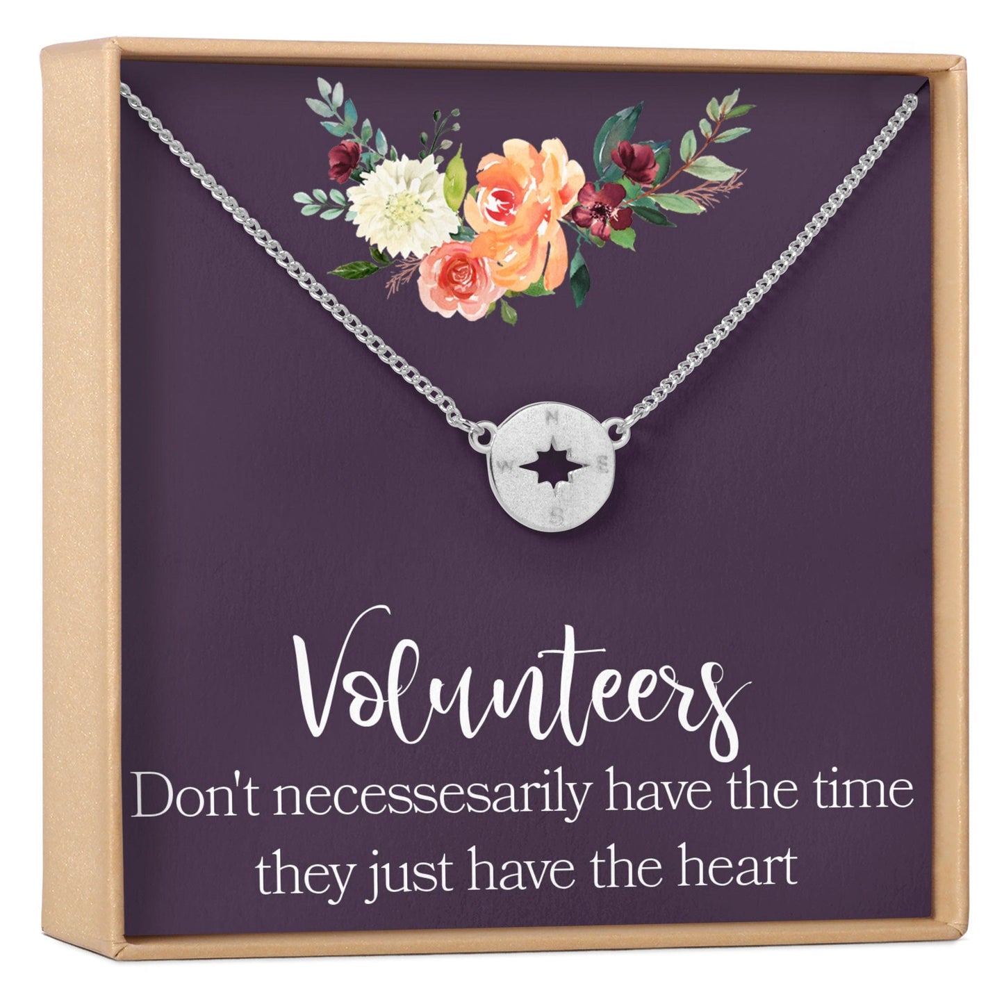 Volunteer Appreciation Necklace, Multiple Styles