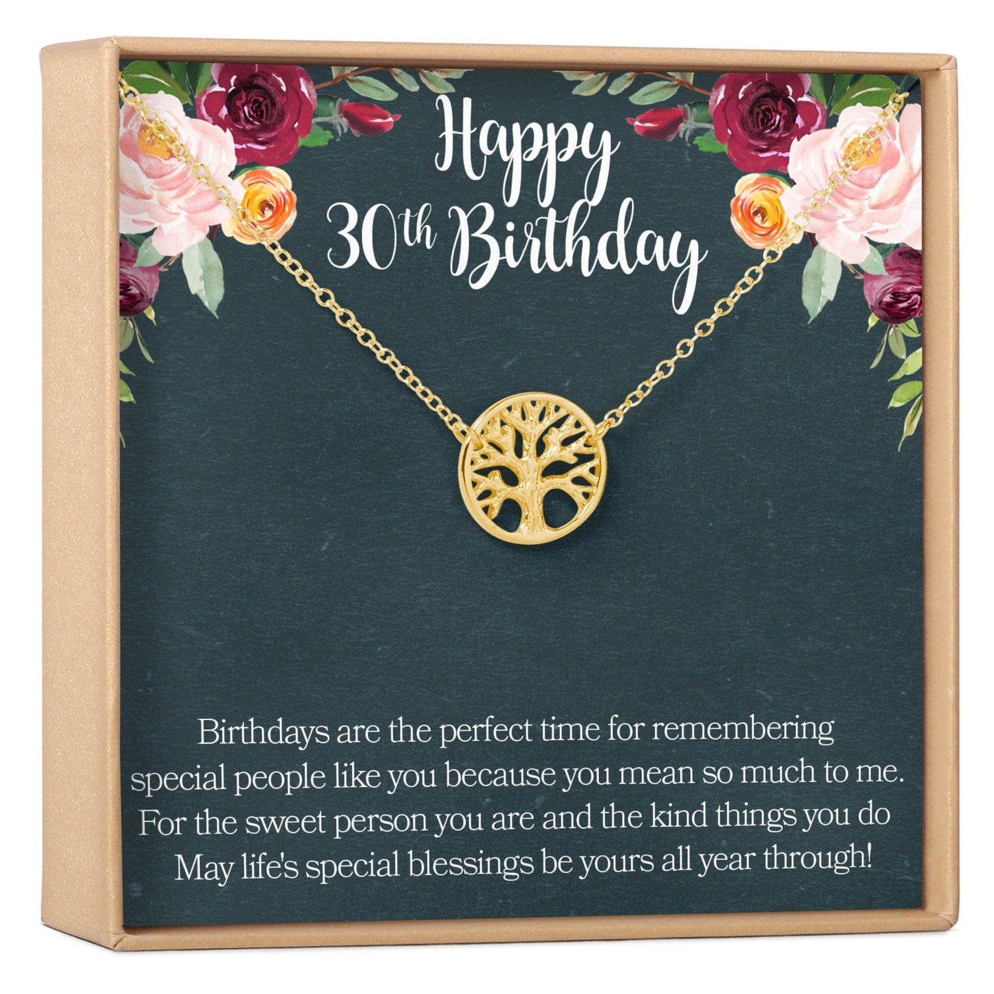 30th Birthday Necklace, Multiple Styles