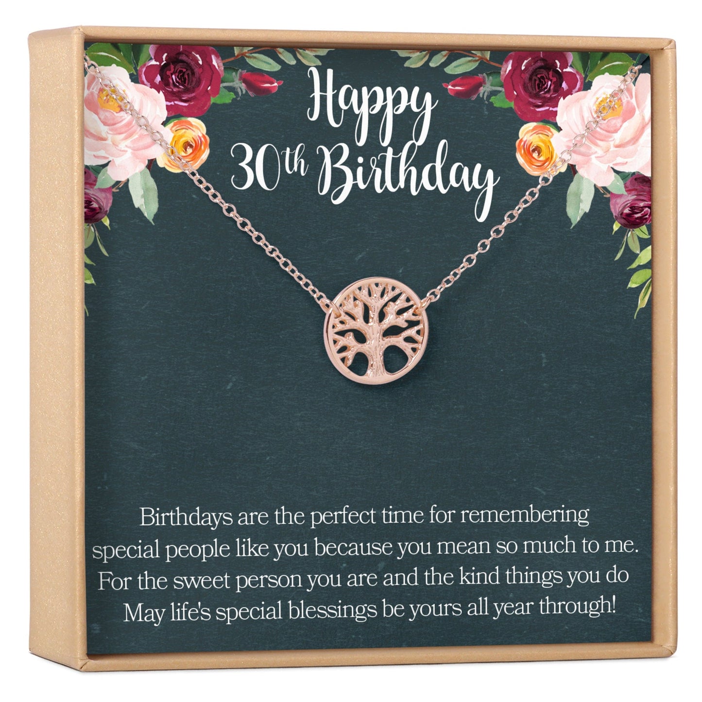 30th Birthday Necklace, Multiple Styles