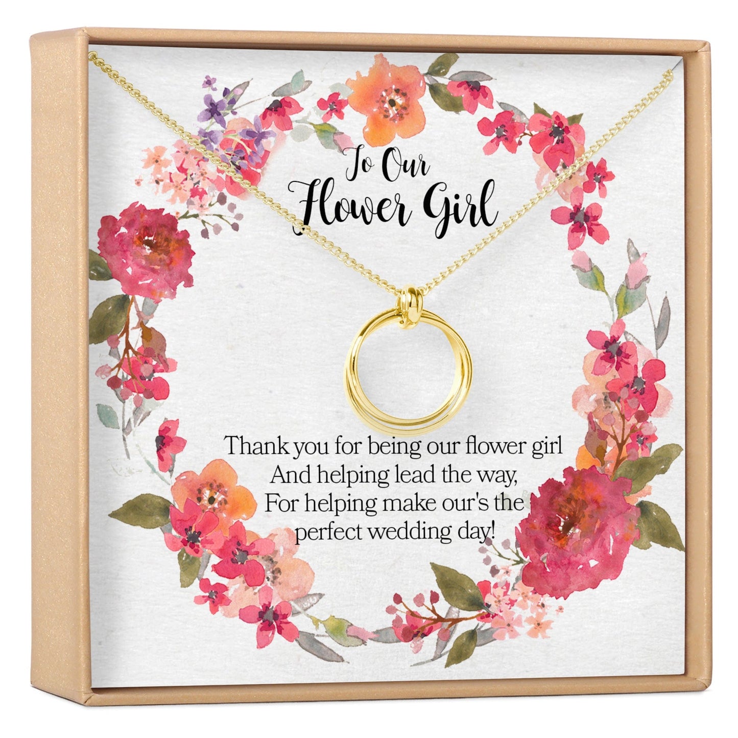 Flower Girl Necklace, Multiple Styles