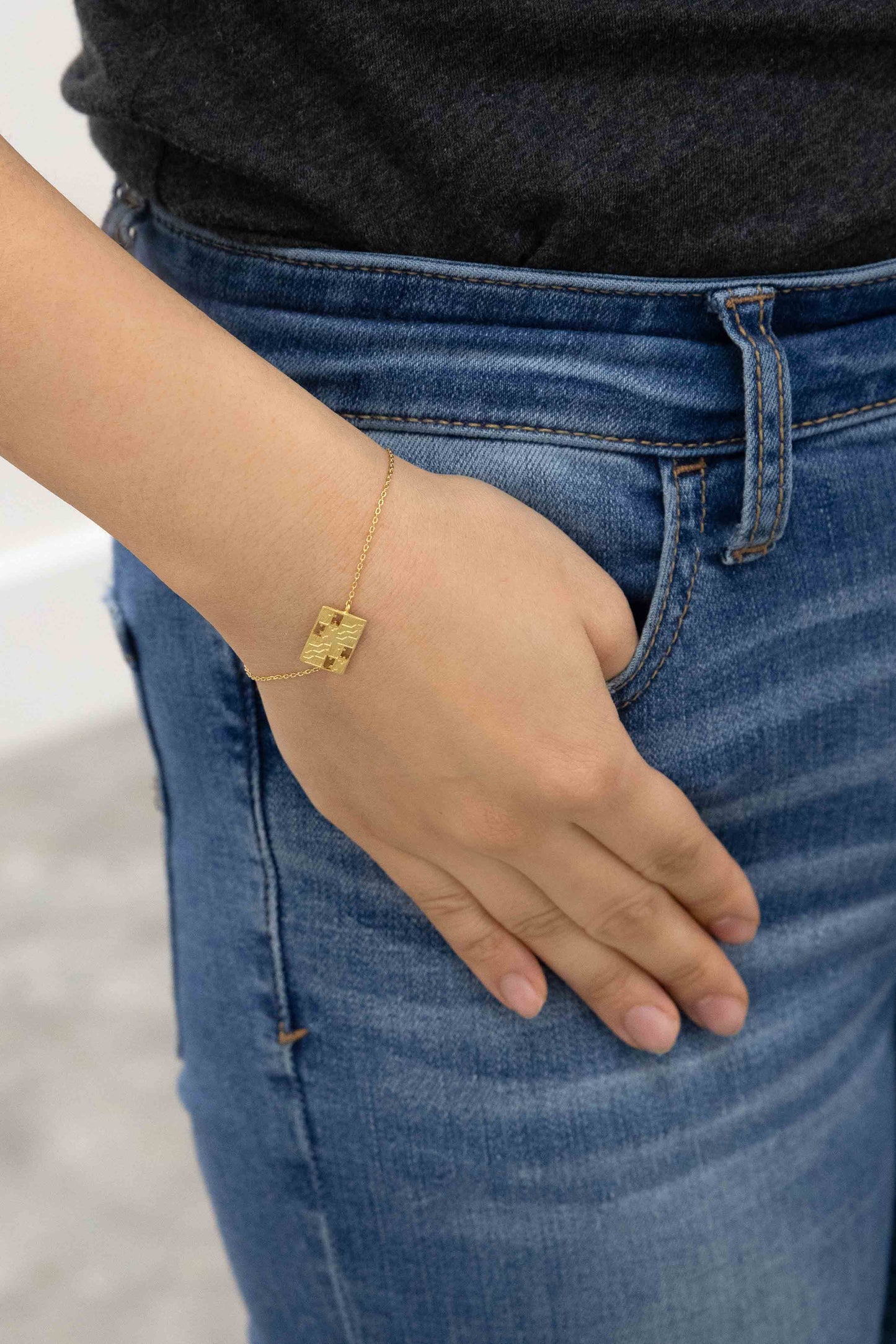 Maryland Flag Bracelet