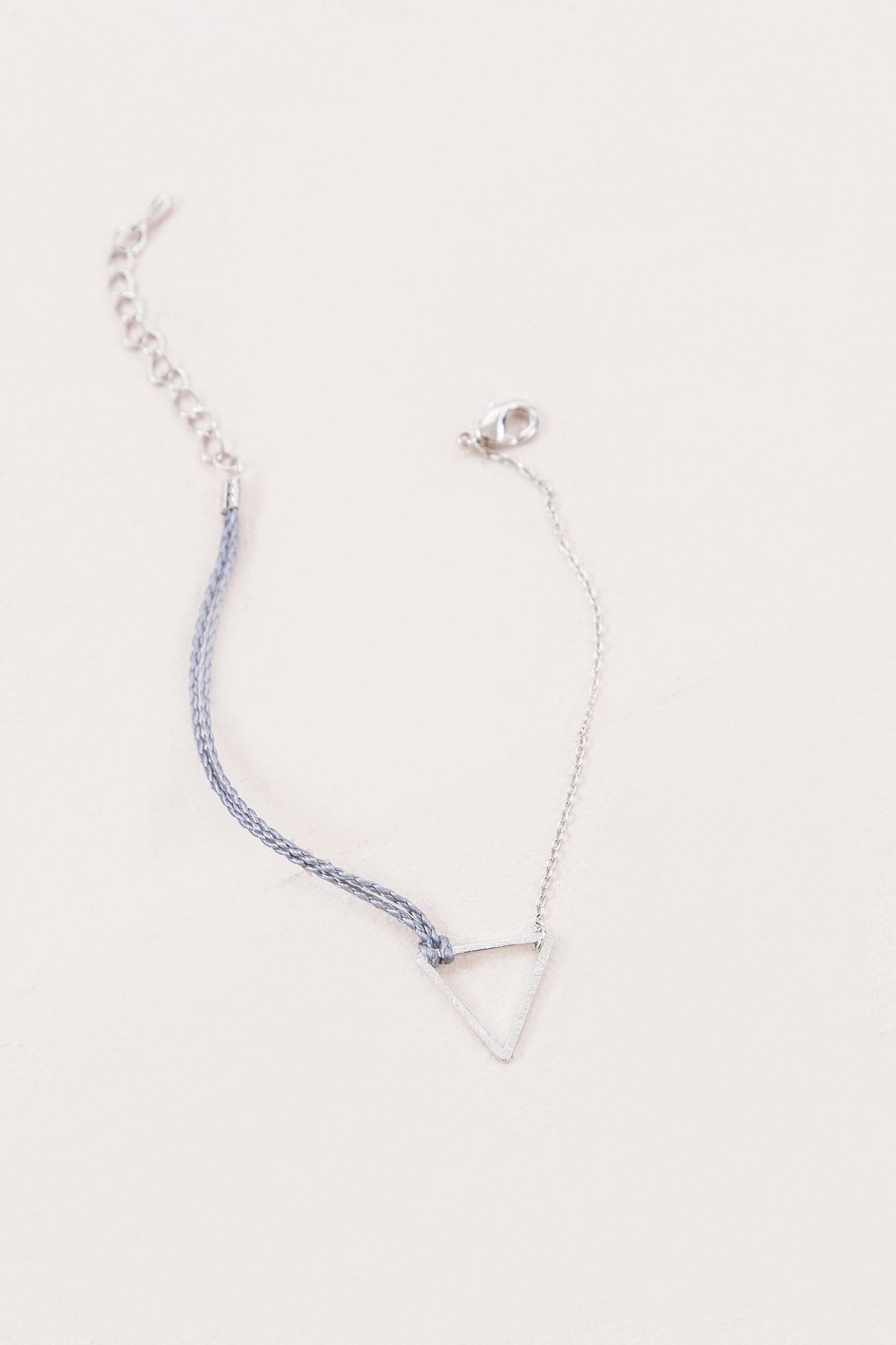 Triangle Rope Charm Bracelet