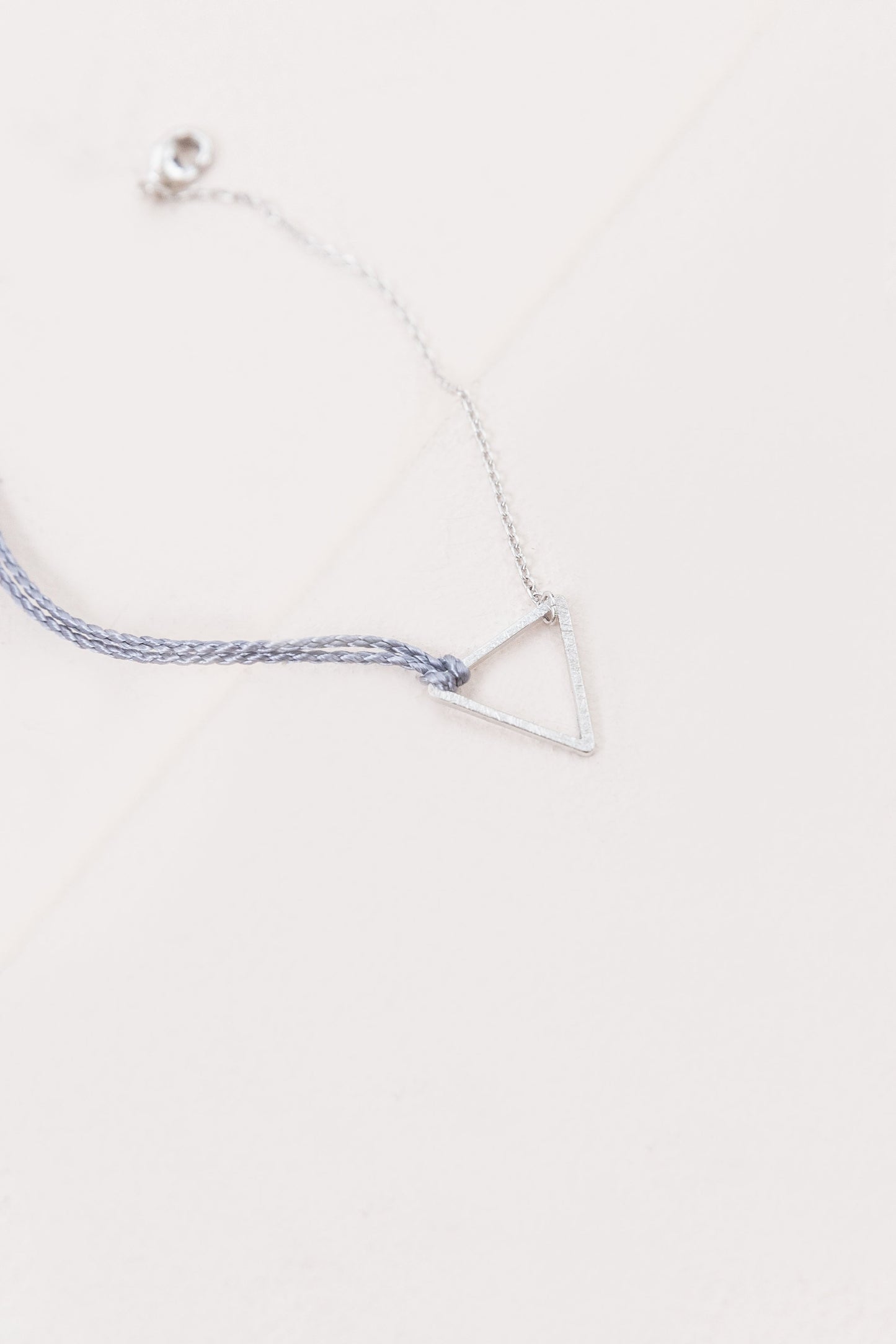Triangle Rope Charm Bracelet