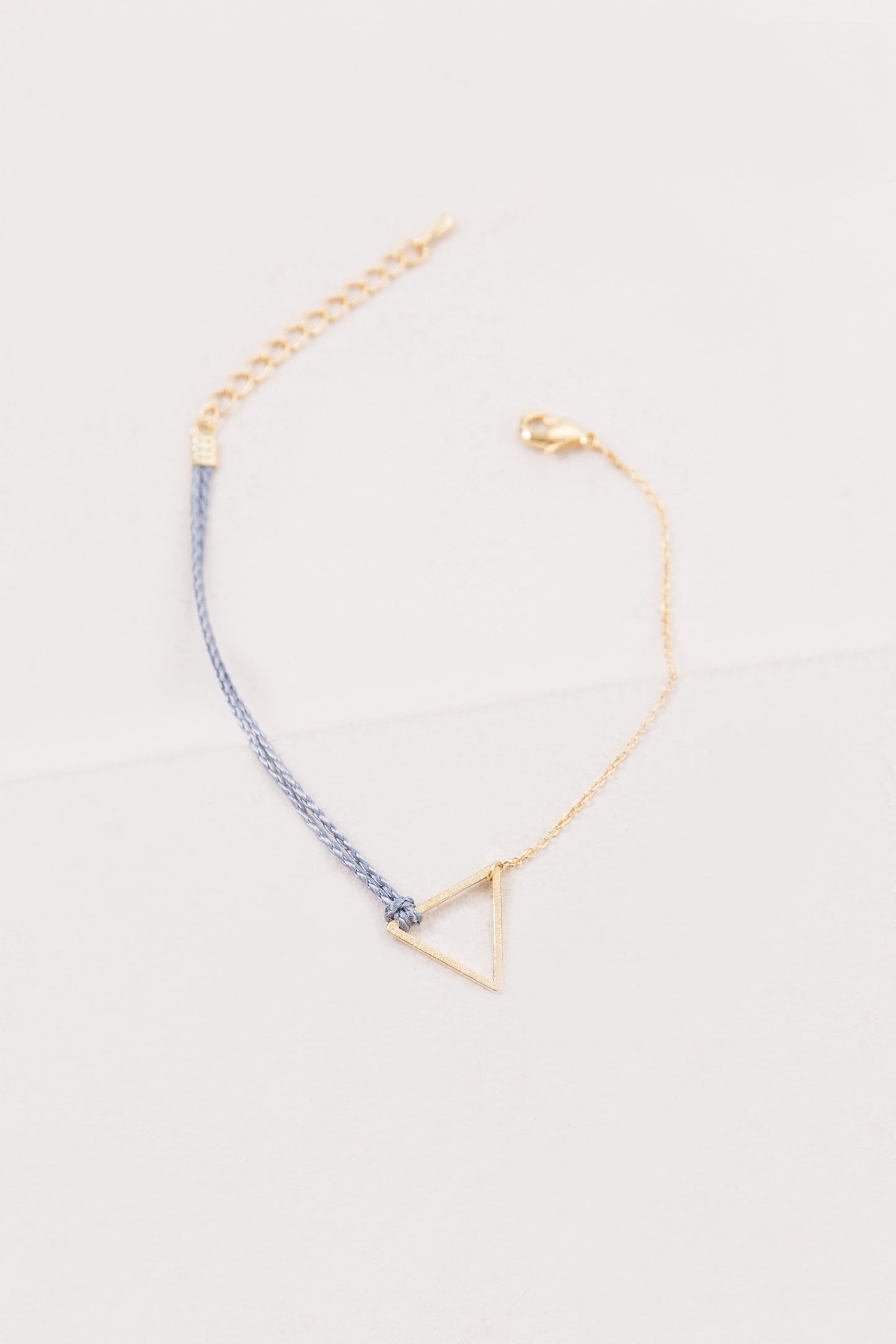 Triangle Rope Charm Bracelet