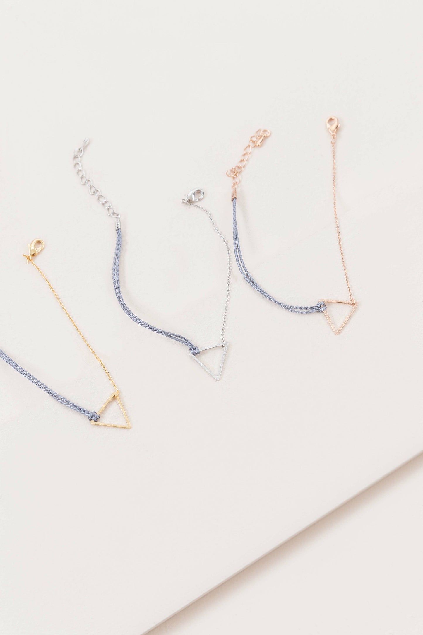Triangle Rope Charm Bracelet