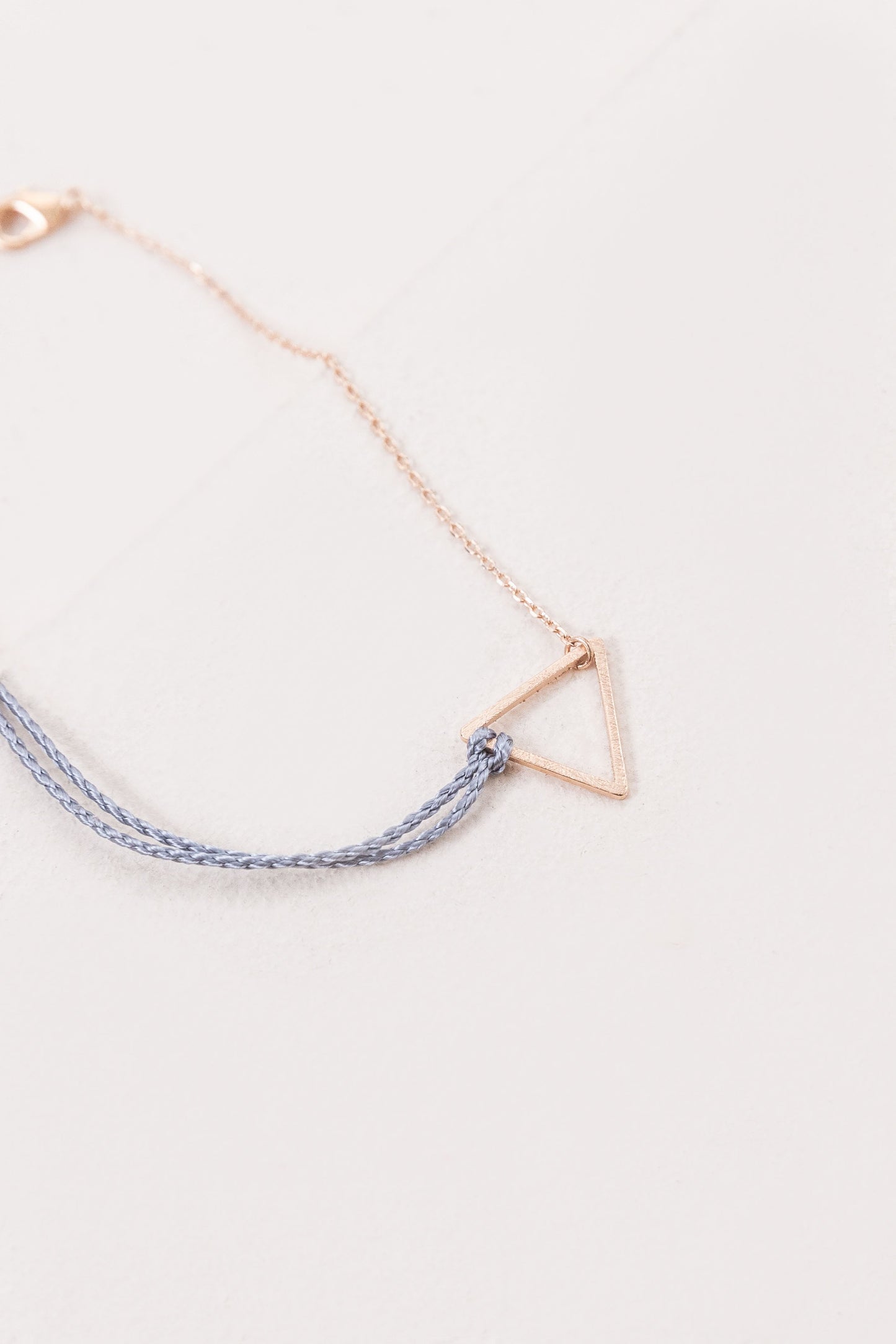 Triangle Rope Charm Bracelet