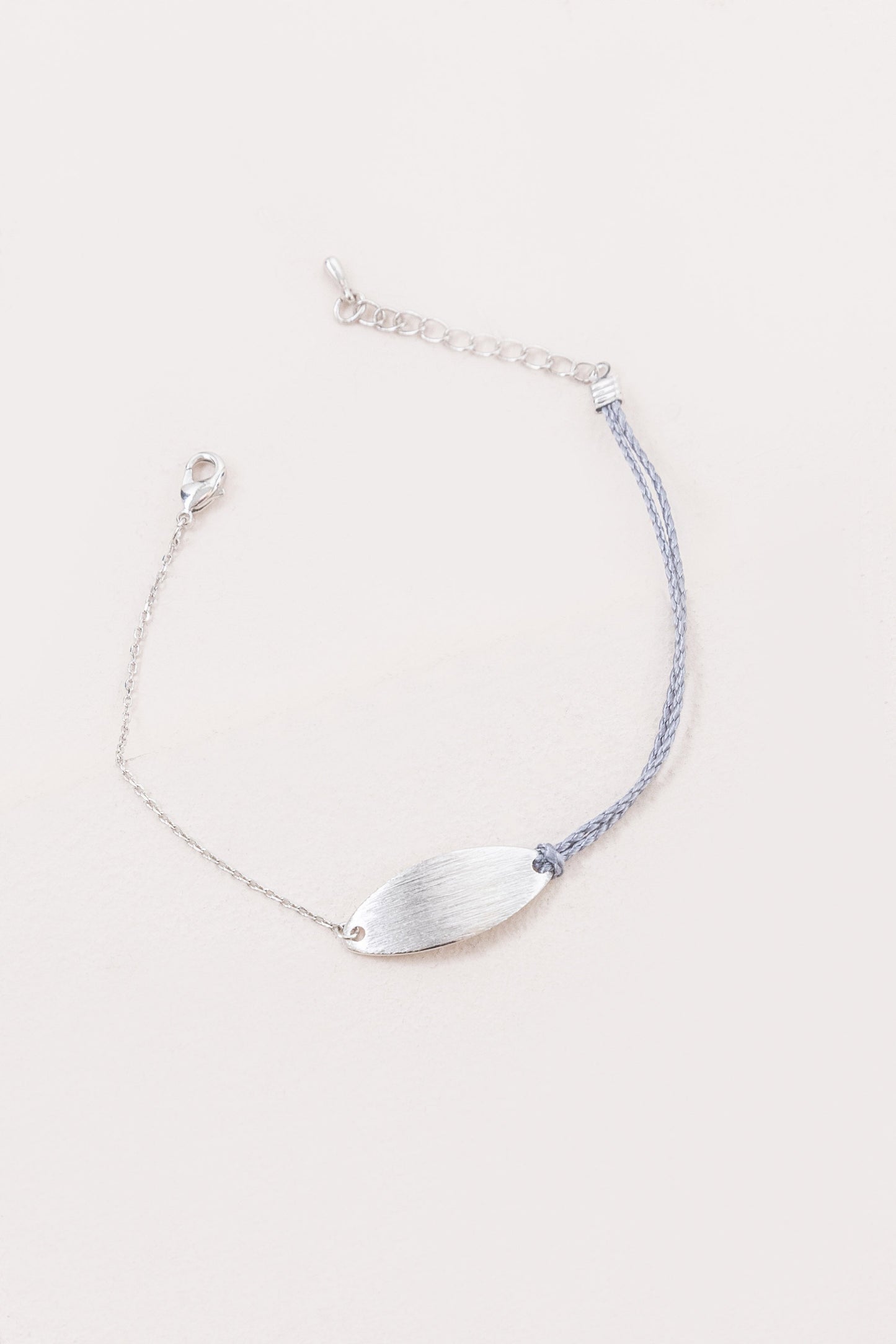 Plate Rope Charm Bracelet