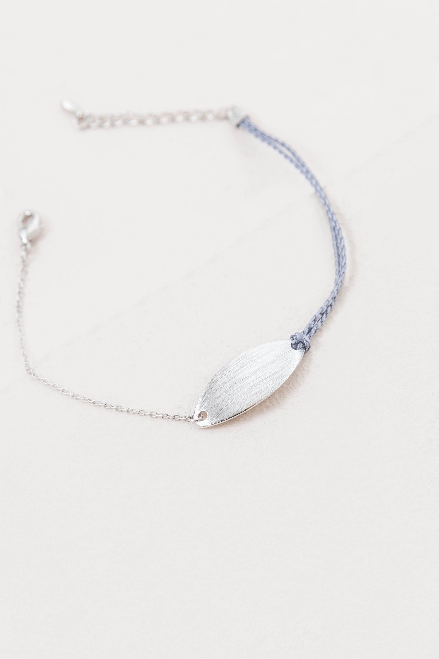 Plate Rope Charm Bracelet