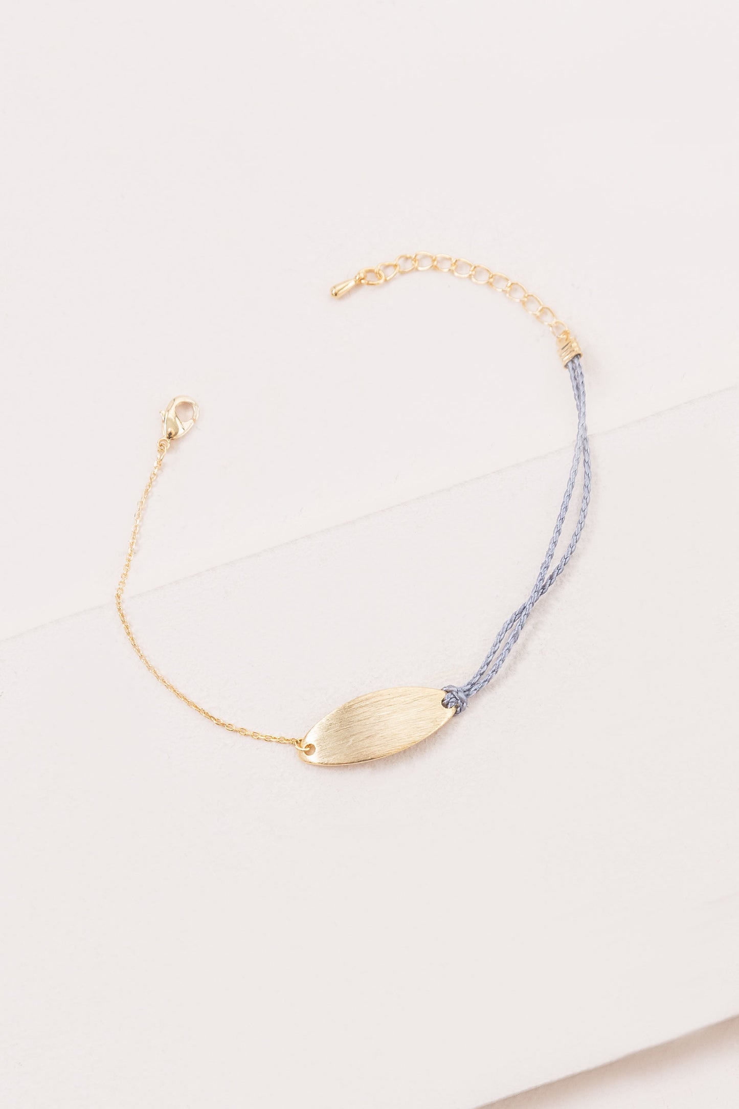 Plate Rope Charm Bracelet