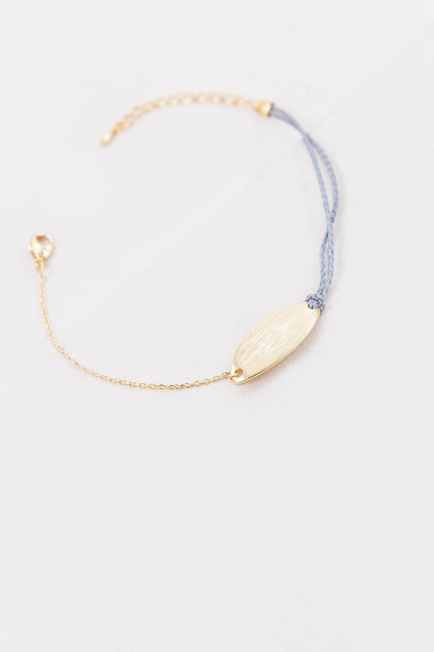 Plate Rope Charm Bracelet