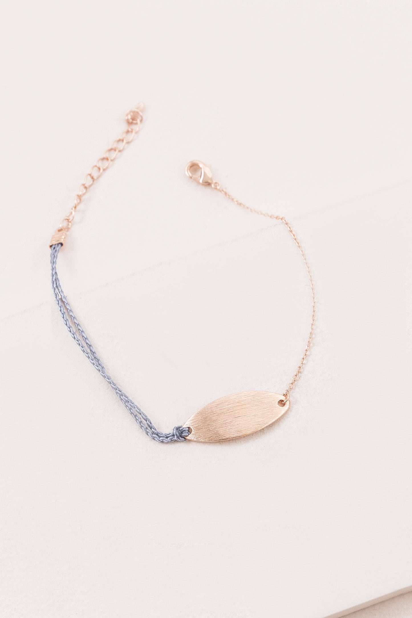 Plate Rope Charm Bracelet