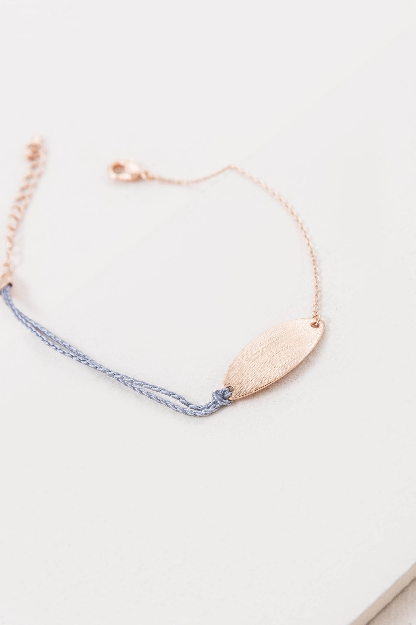 Plate Rope Charm Bracelet
