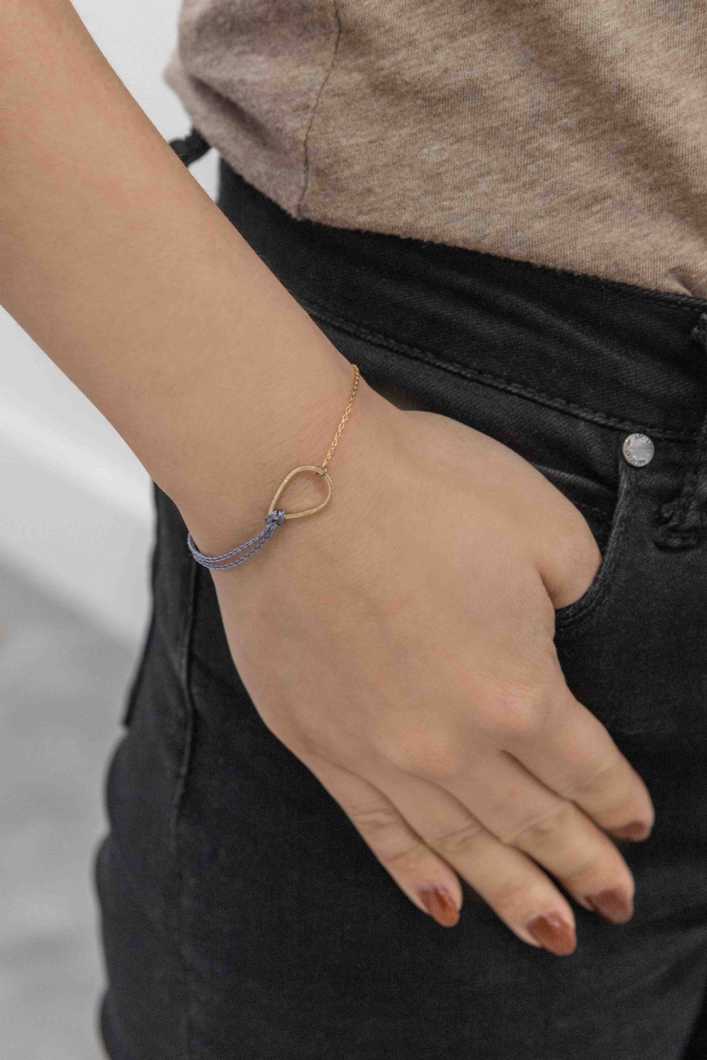 Tear Rope Charm Bracelet
