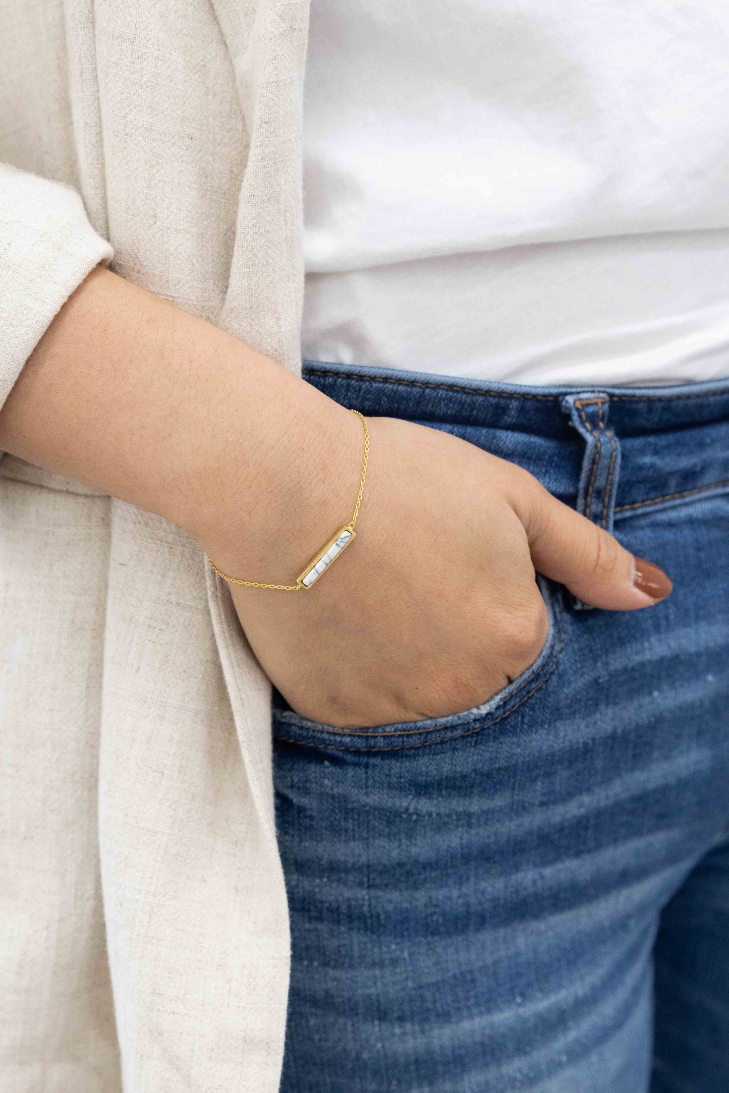 Marble Bar Bracelet