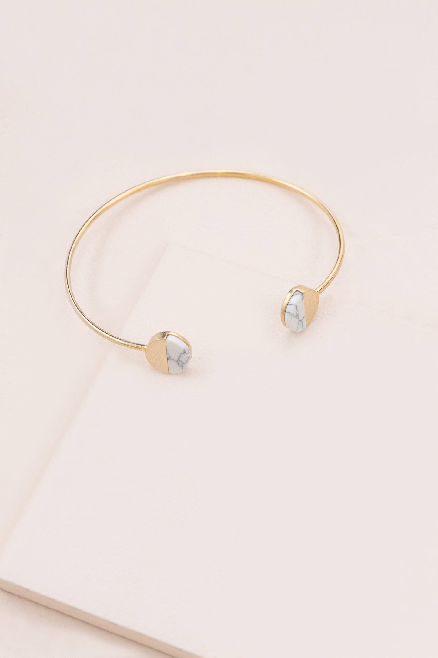 Level Stone Cuff Bracelet
