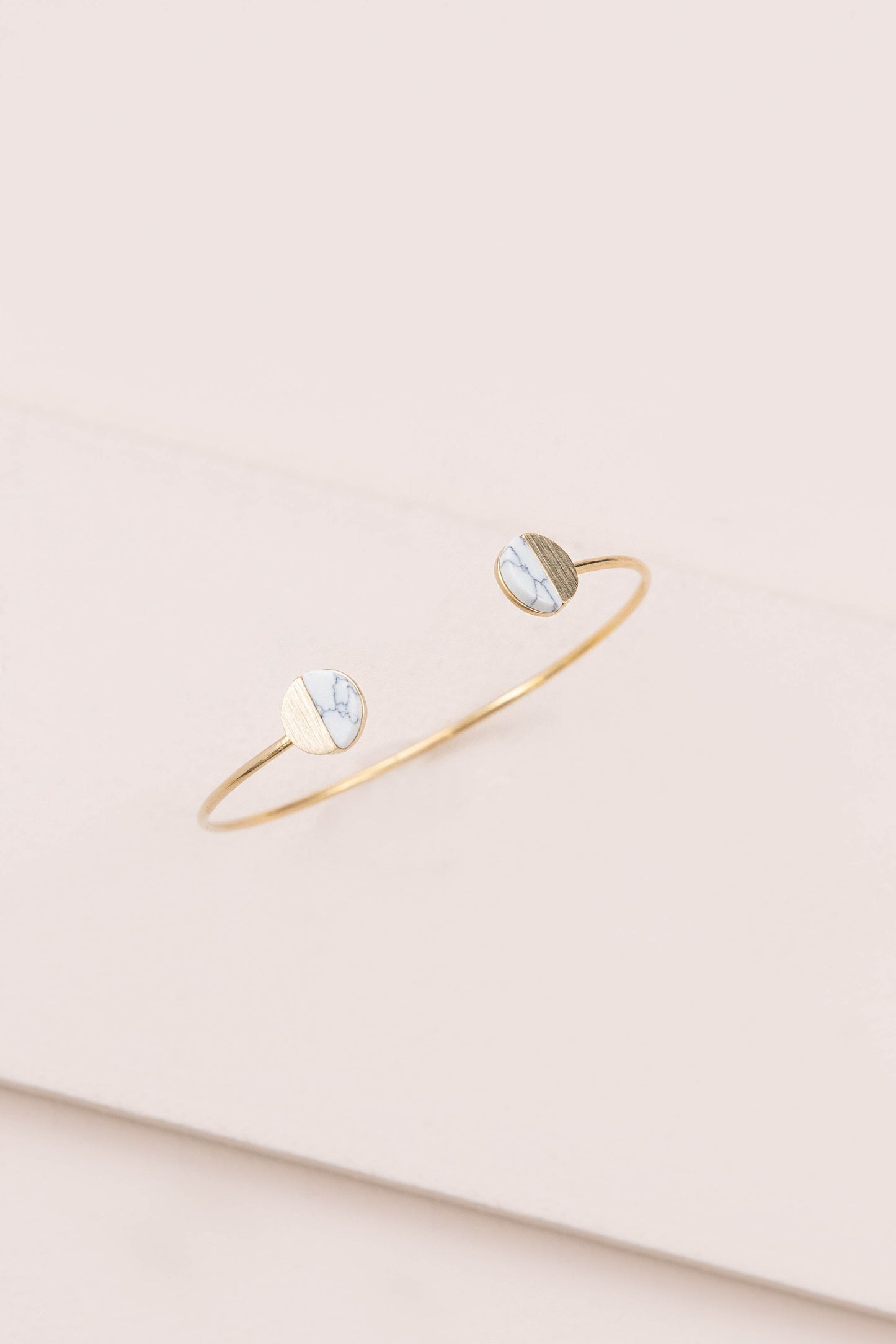 Level Stone Cuff Bracelet