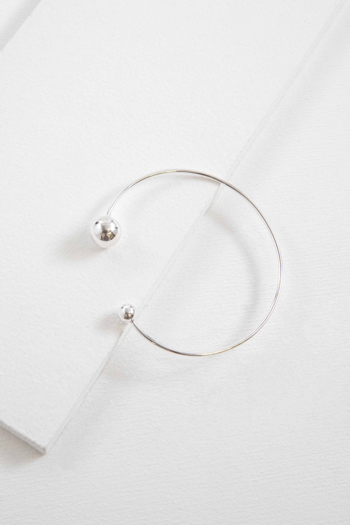 Asymmetrical Silver Cuff