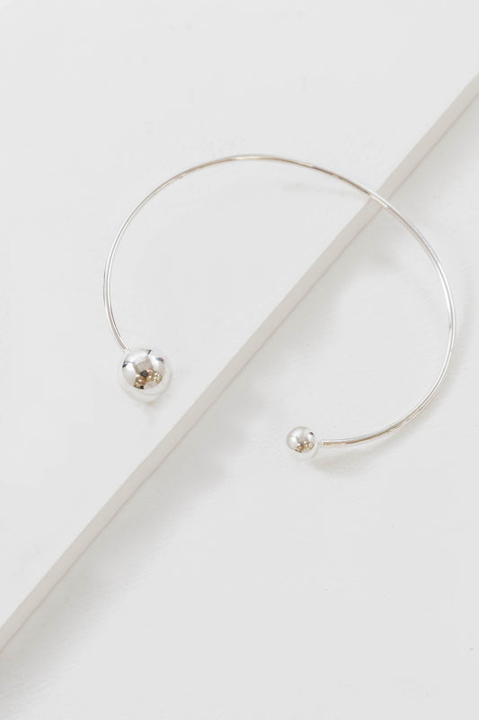 Asymmetrical Silver Cuff