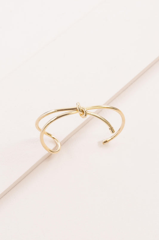 Folded Knot Cuff Bracelet