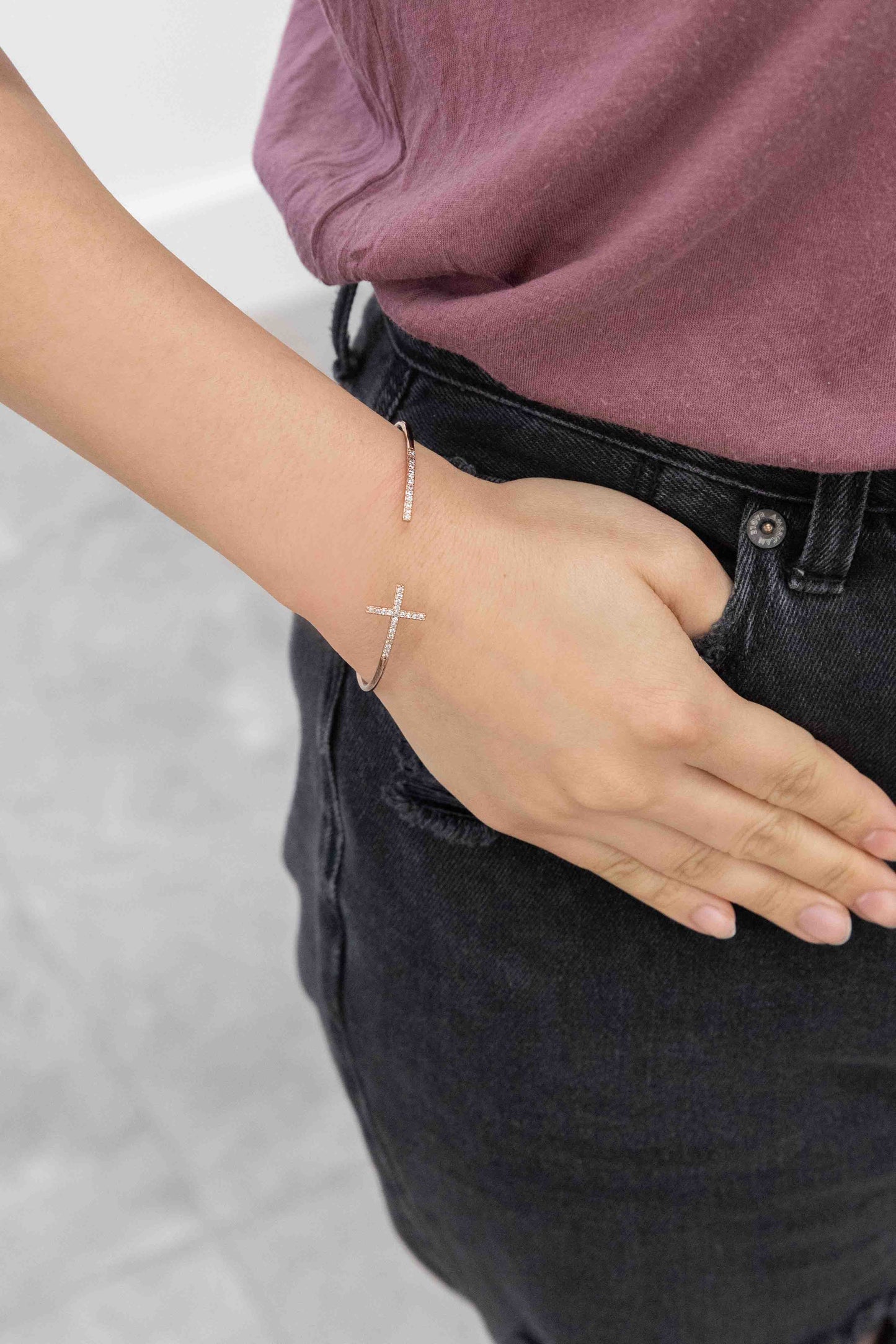 Cross Cuff Bracelet