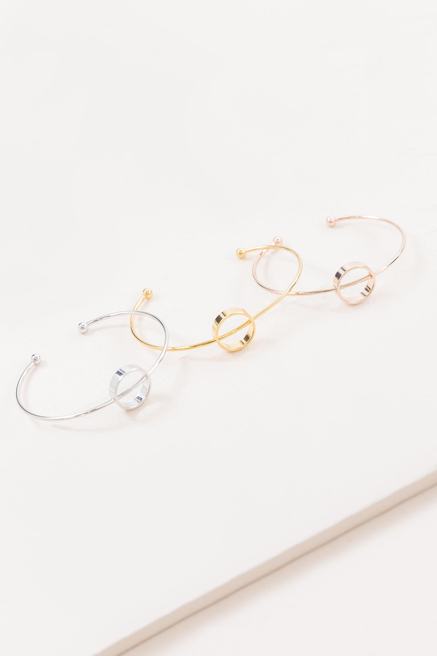Divided Circle Cuff Bracelet