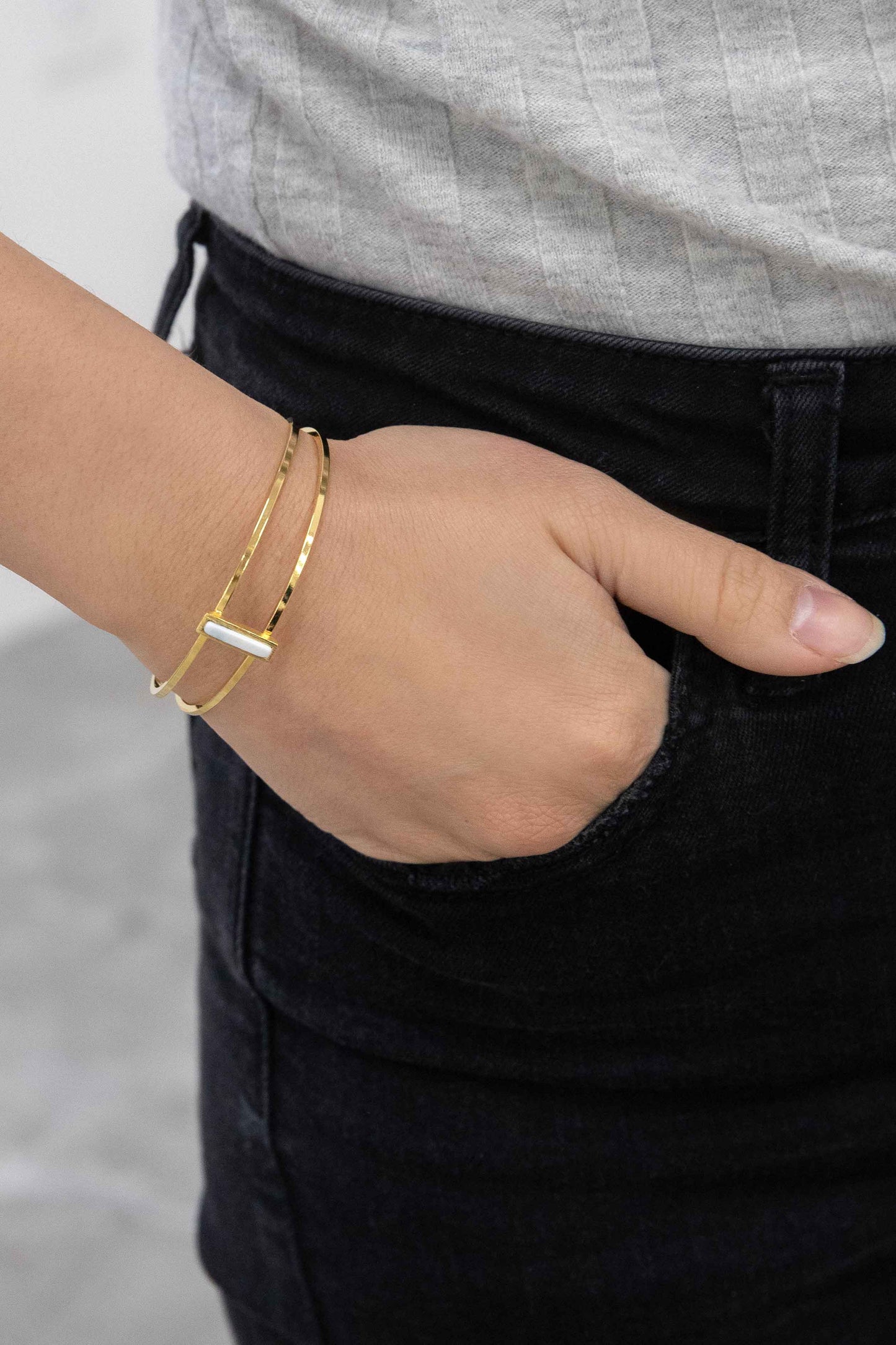 Sparta Stone Cuff Bracelet