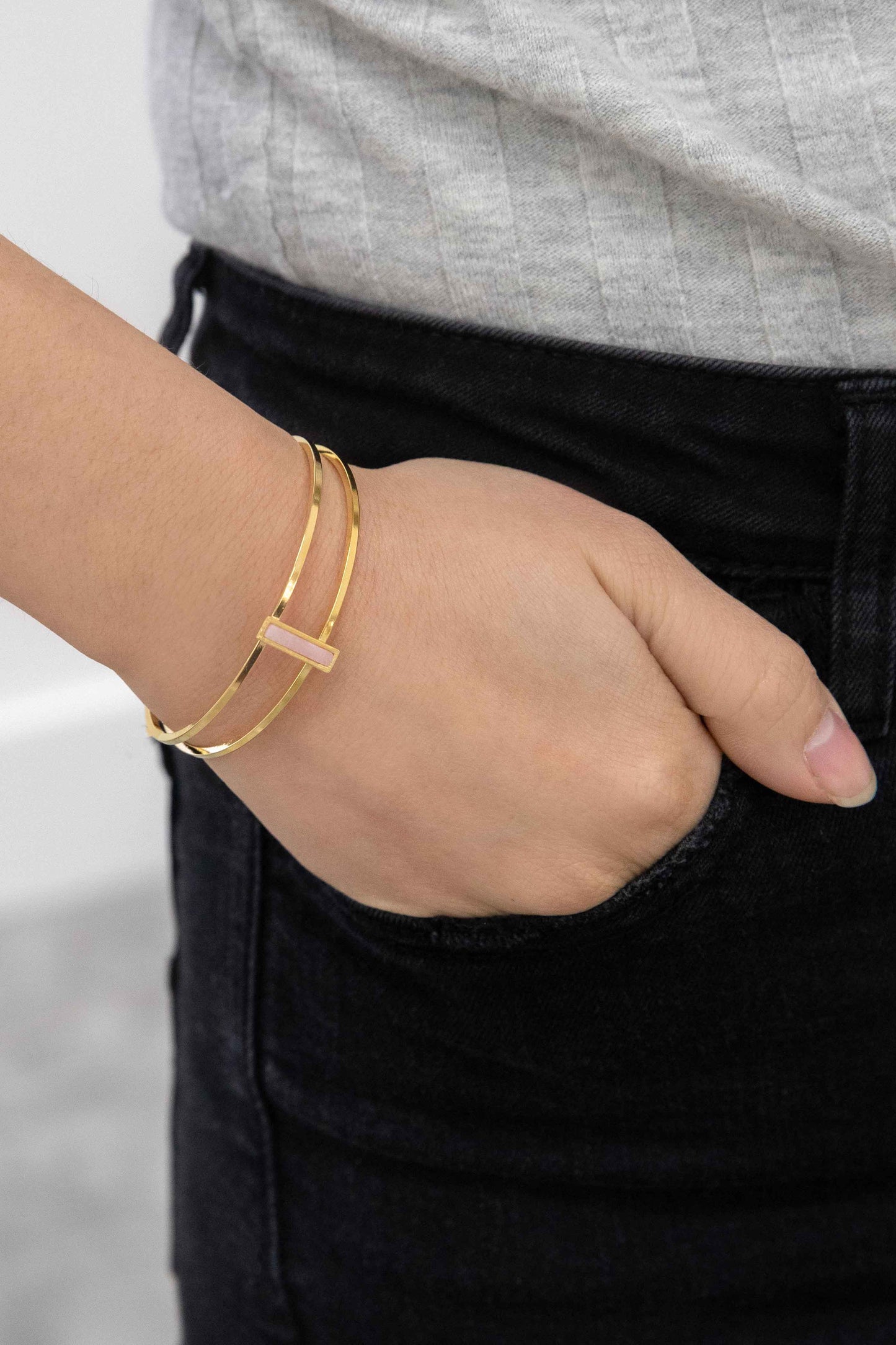 Sparta Stone Cuff Bracelet