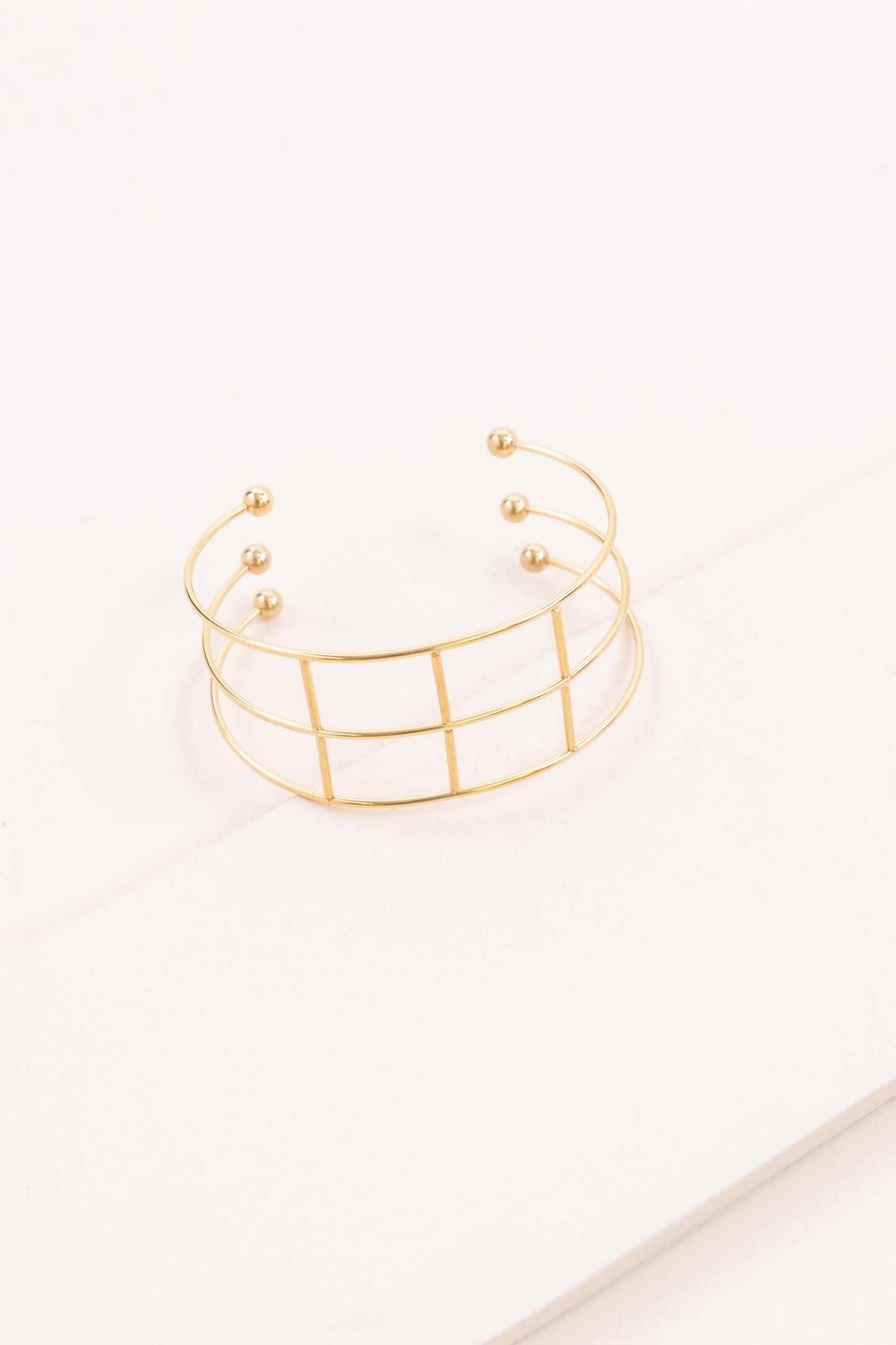 Gridlock Cuff Bracelet (14K)