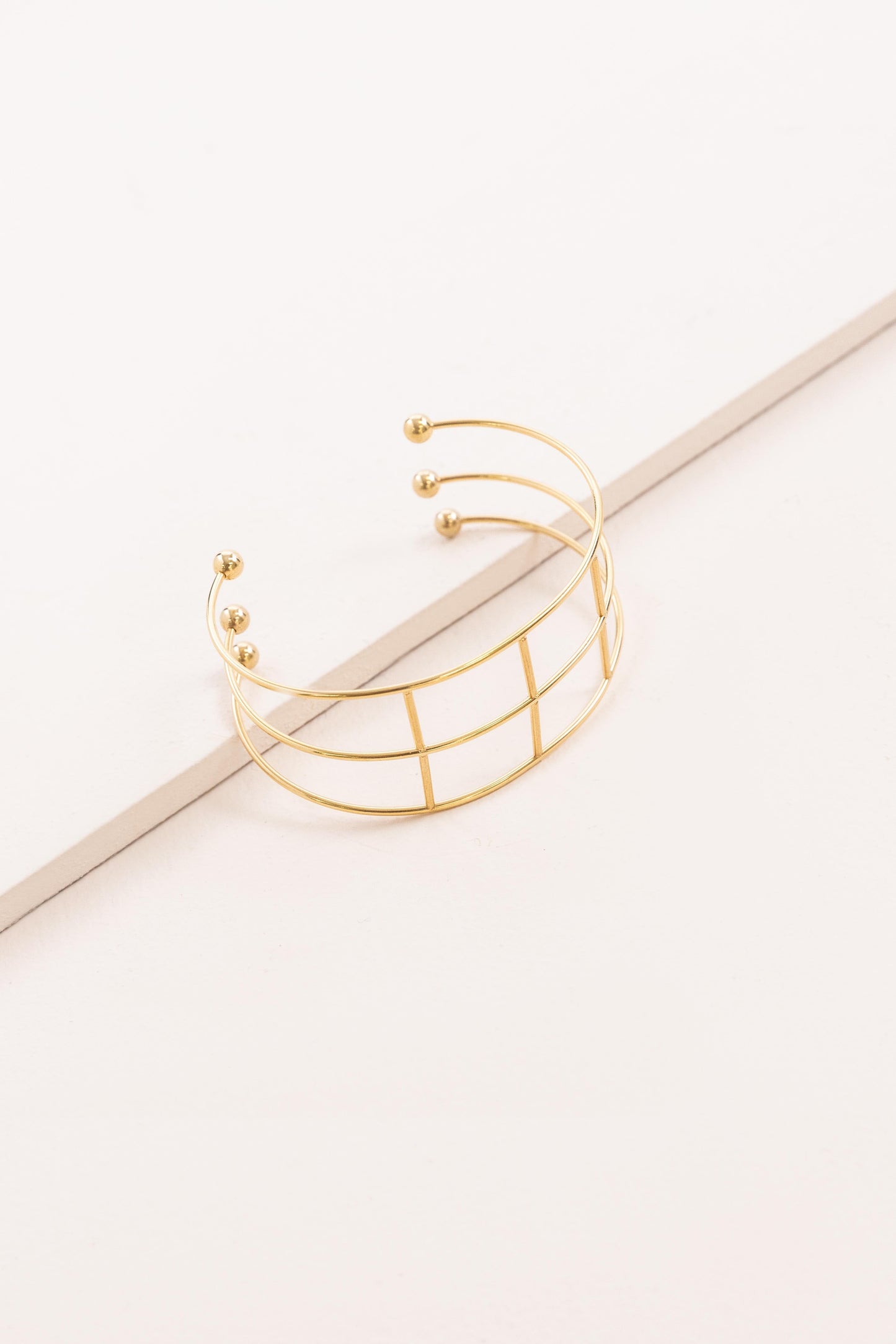 Gridlock Cuff Bracelet (14K)