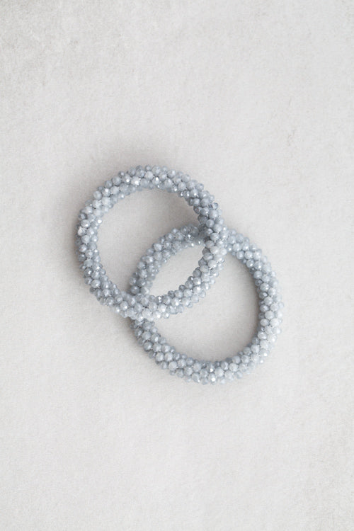 Beaded Rope Bracelet | Frost