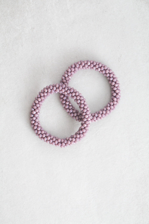 Beaded Rope Bracelet | Mauve