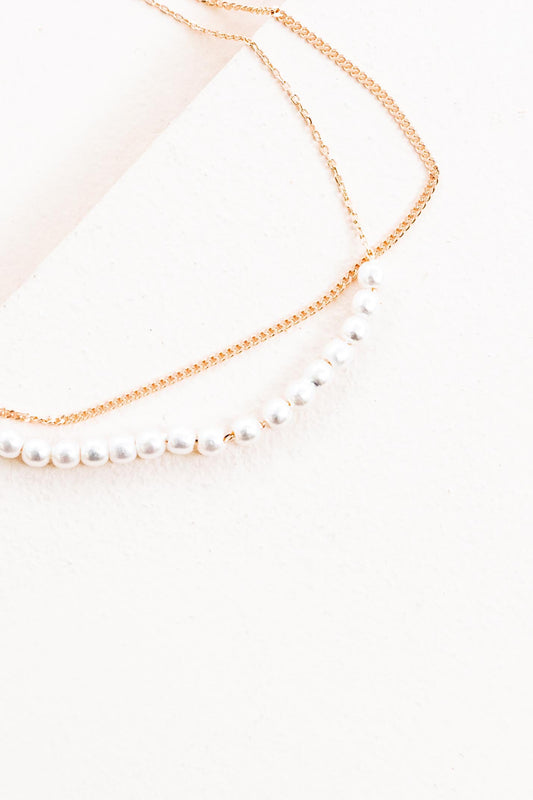 Pearlfect Layered Bracelet | Rose Gold (14K)
