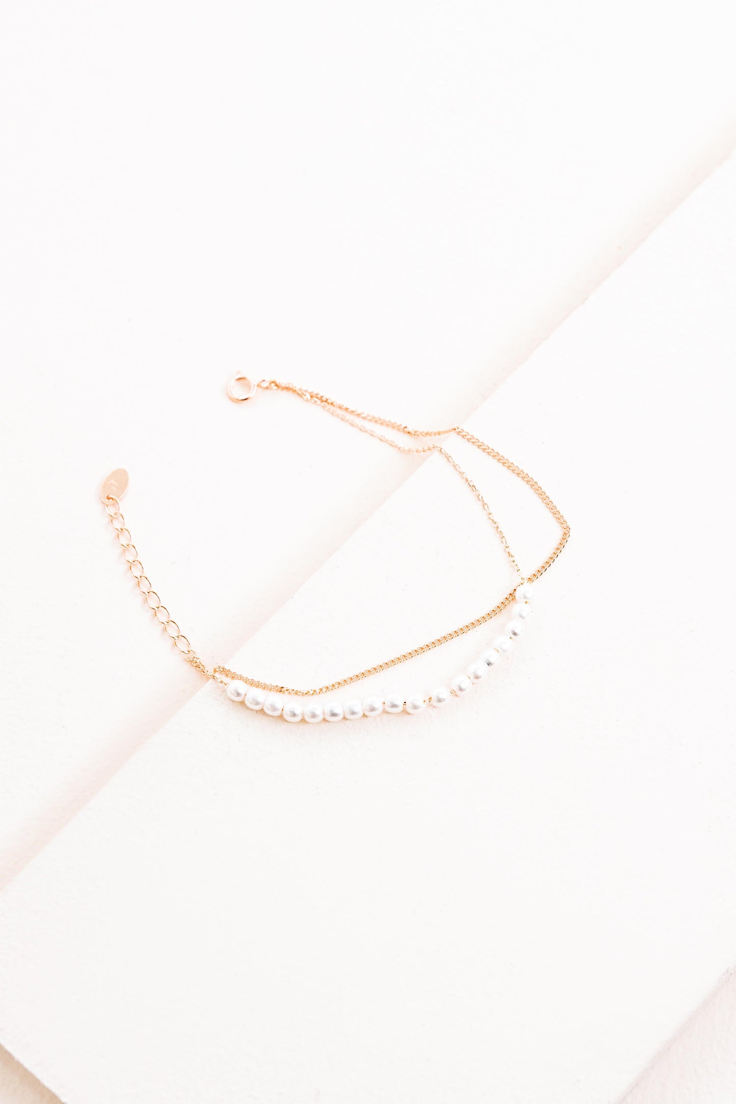 Pearlfect Layered Bracelet | Rose Gold (14K)