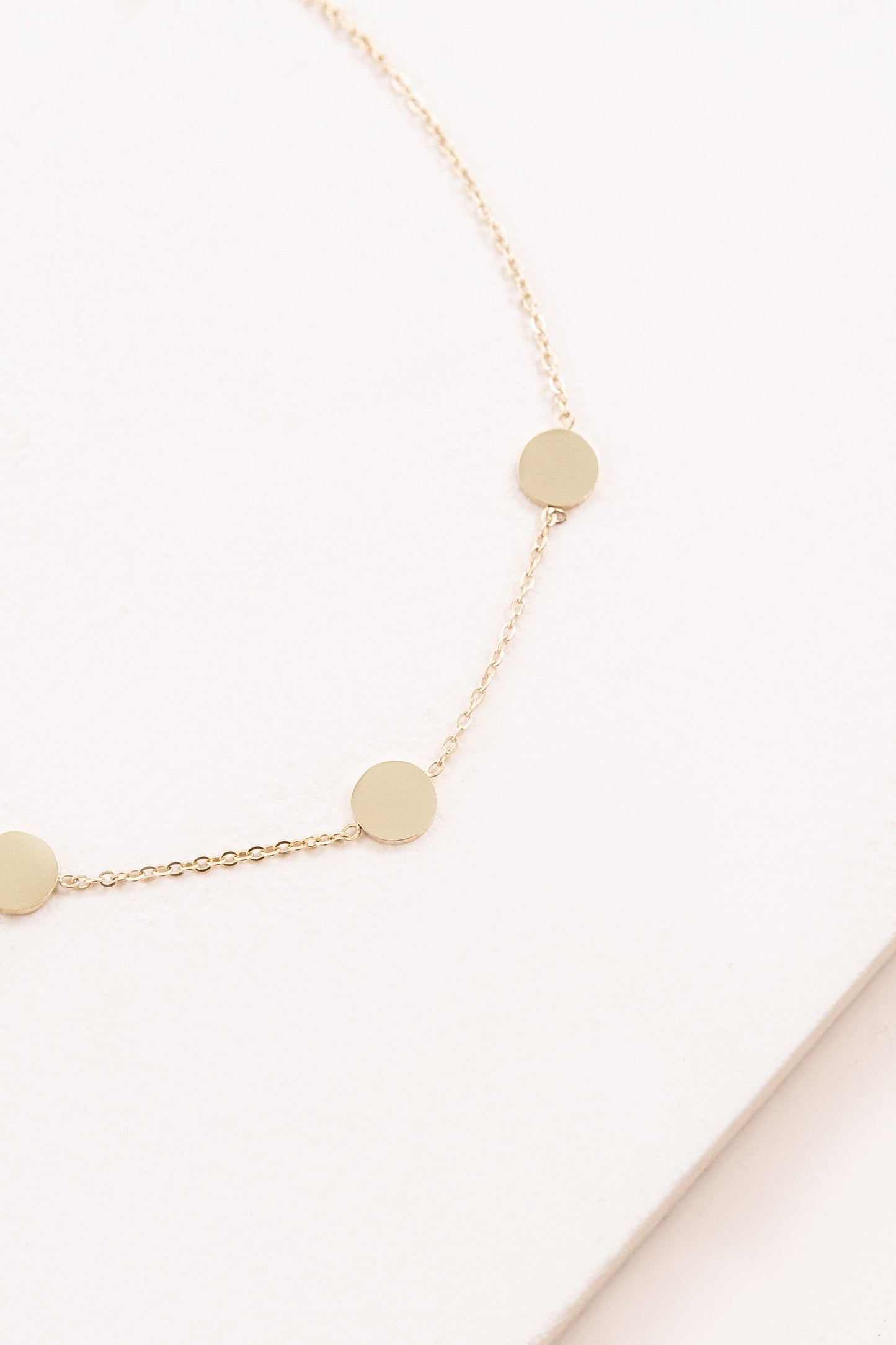 Disc Trio Anklet | Gold