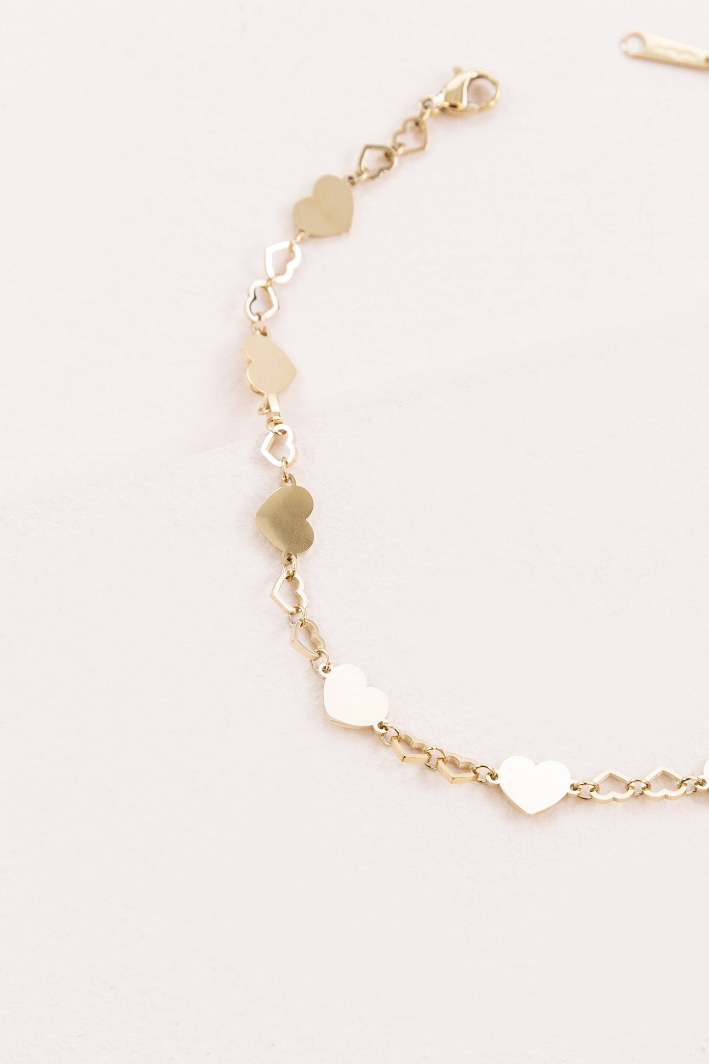 Heart Of Gold Anklet