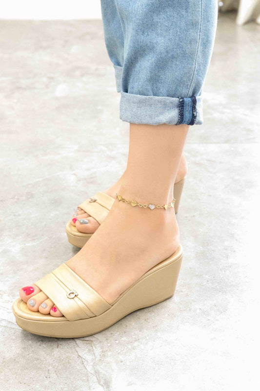 Heart Of Gold Anklet