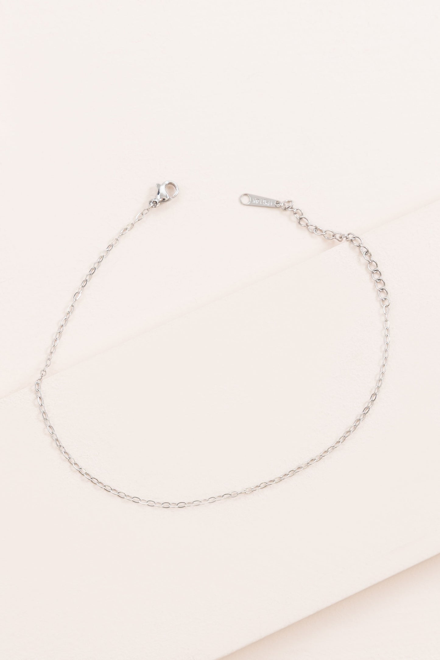 Fresh Rope Chain Anklet | Silver