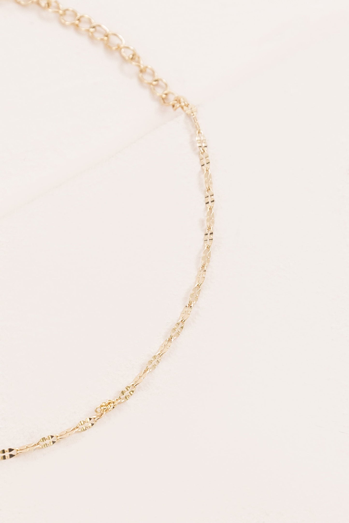 Singapore Chain Anklet | Gold
