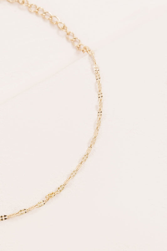 Singapore Chain Anklet | Gold