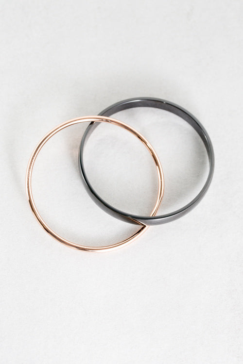 Yin Bangle Bracelet (18K)