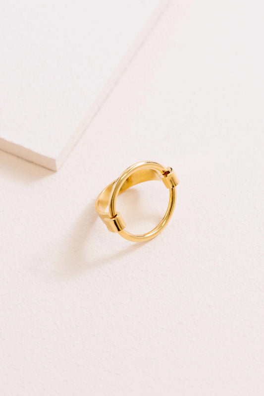 Sunny Circle Ring (14K)