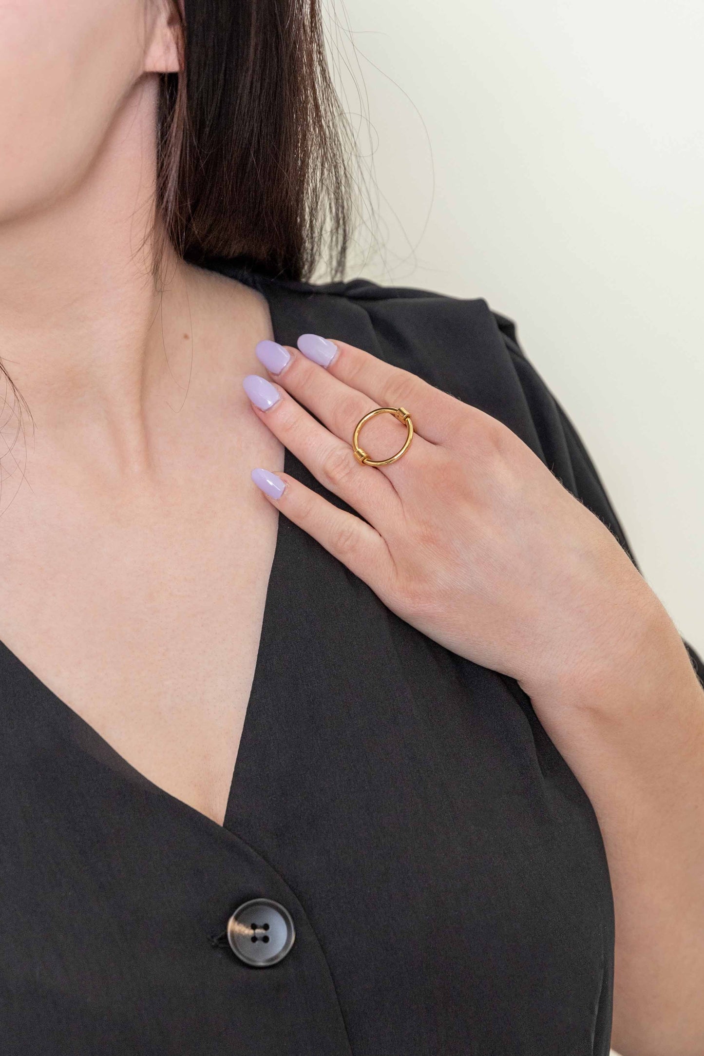 Sunny Circle Ring (14K)