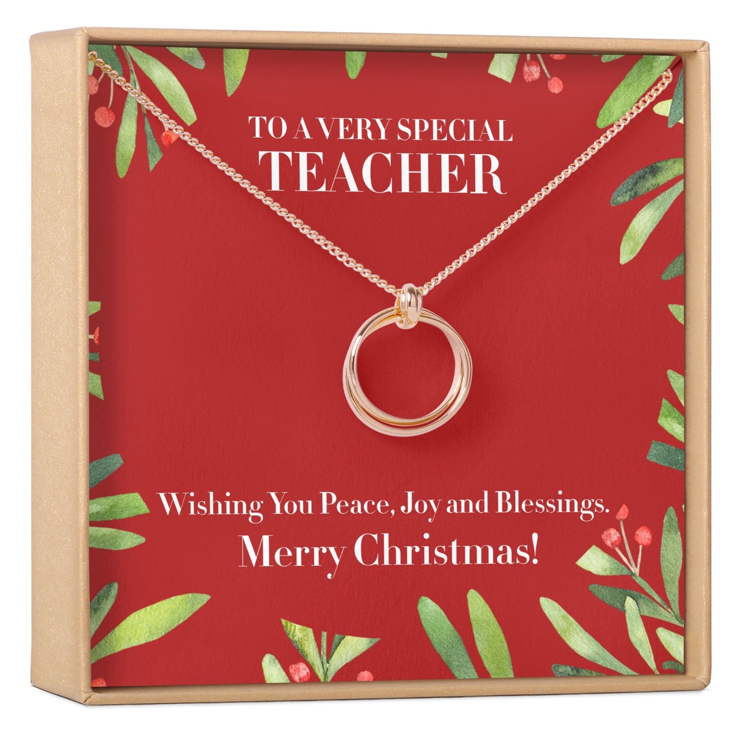 Christmas Gift for Teacher Necklace, Multiple Styles