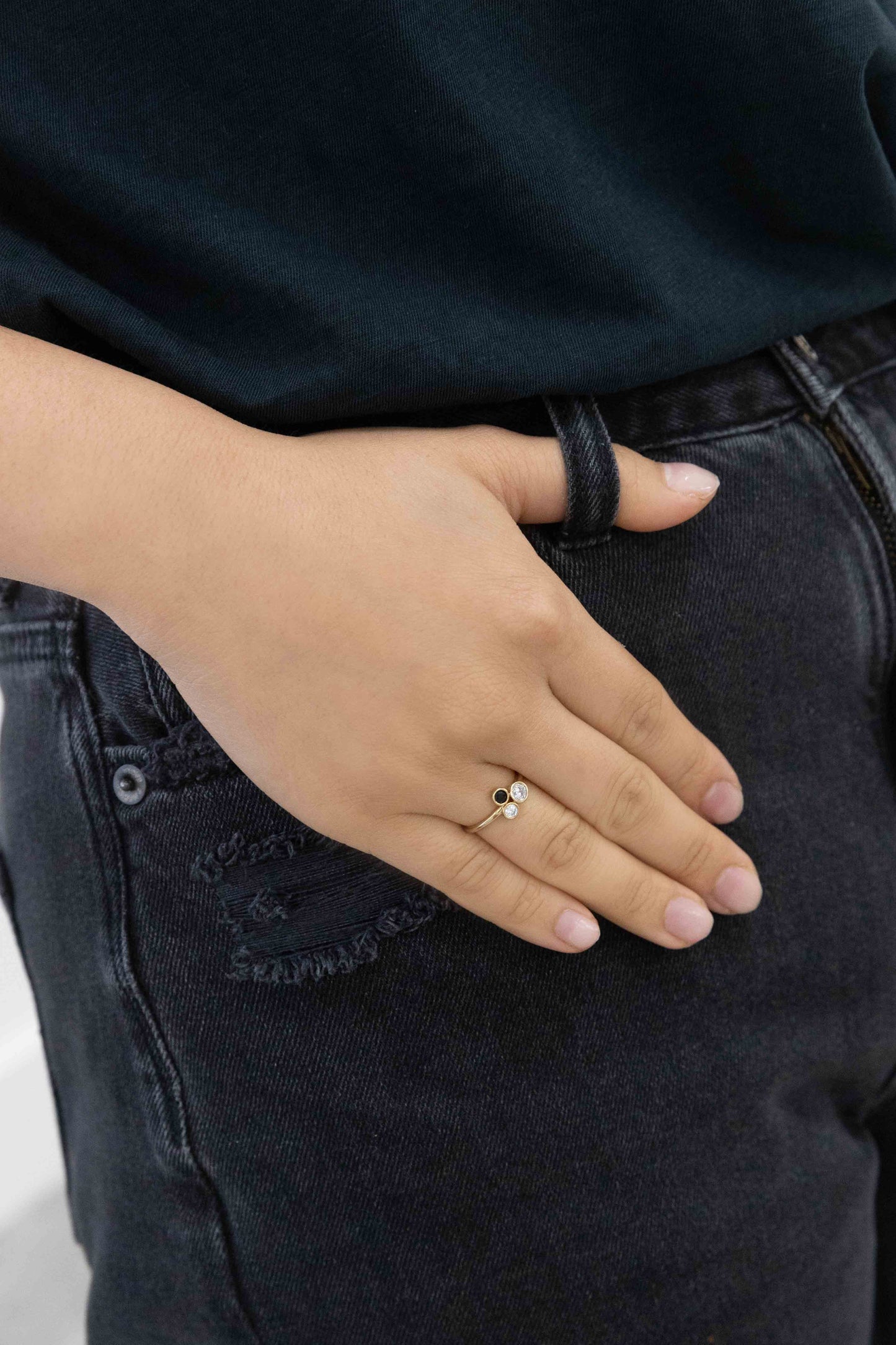 Lucky Three Stone Ring