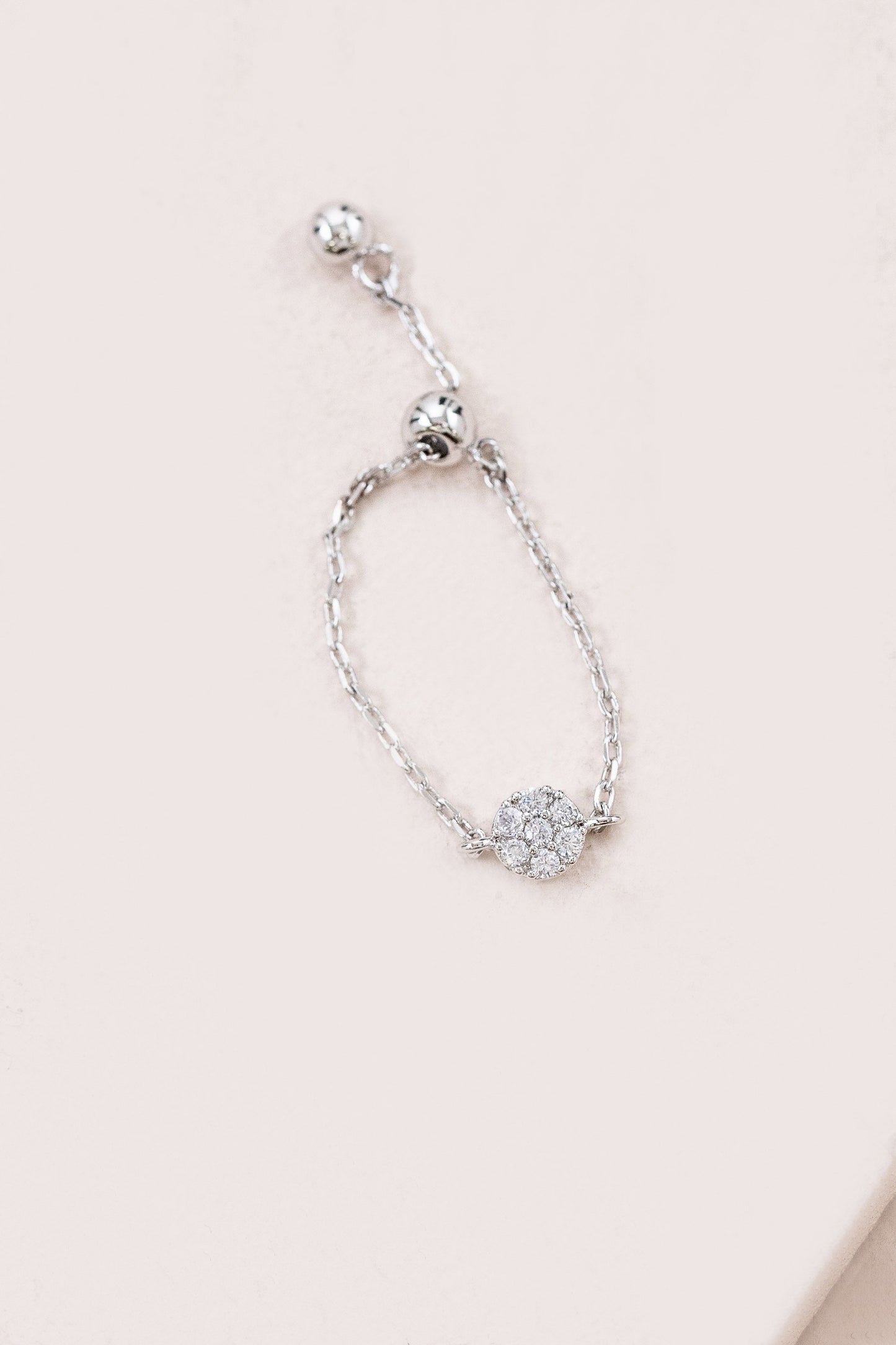 Delicate Bolo Charm Ring | Circle