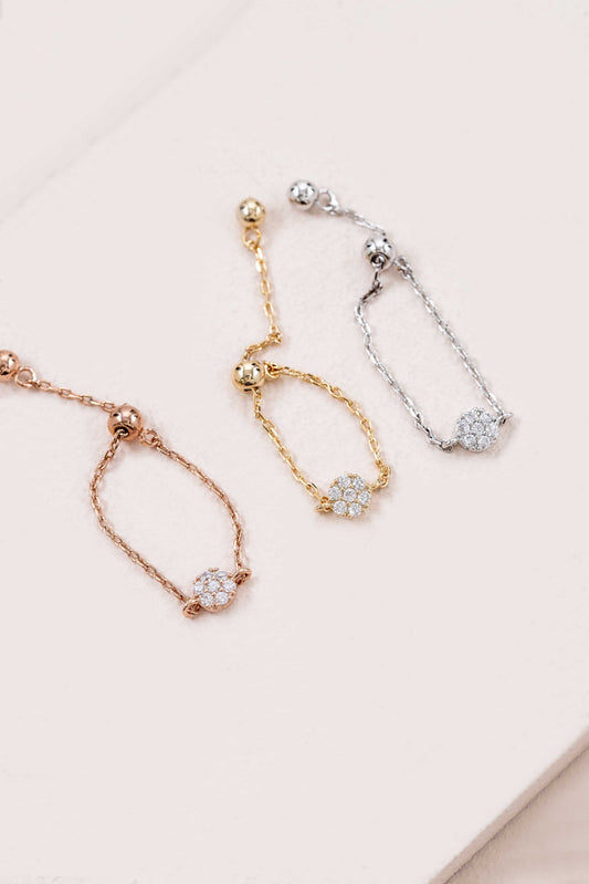 Delicate Bolo Charm Ring | Circle