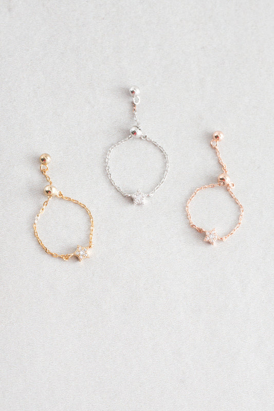 Delicate Bolo Charm Ring | Star