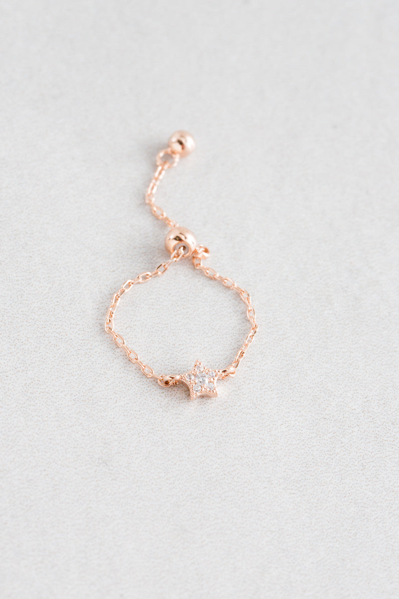 Delicate Bolo Charm Ring | Star