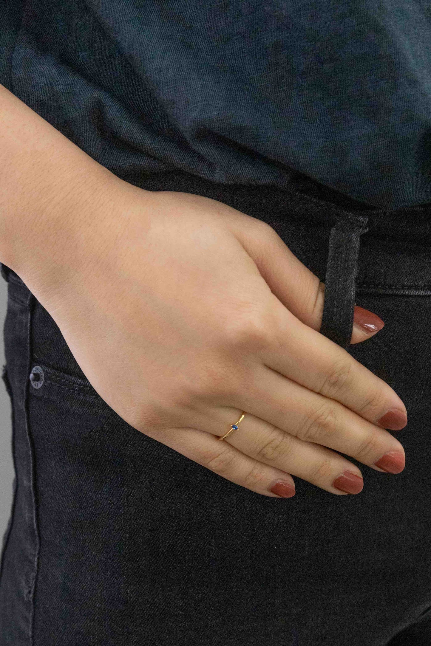 Solitary Simplicity Gem Stone Ring