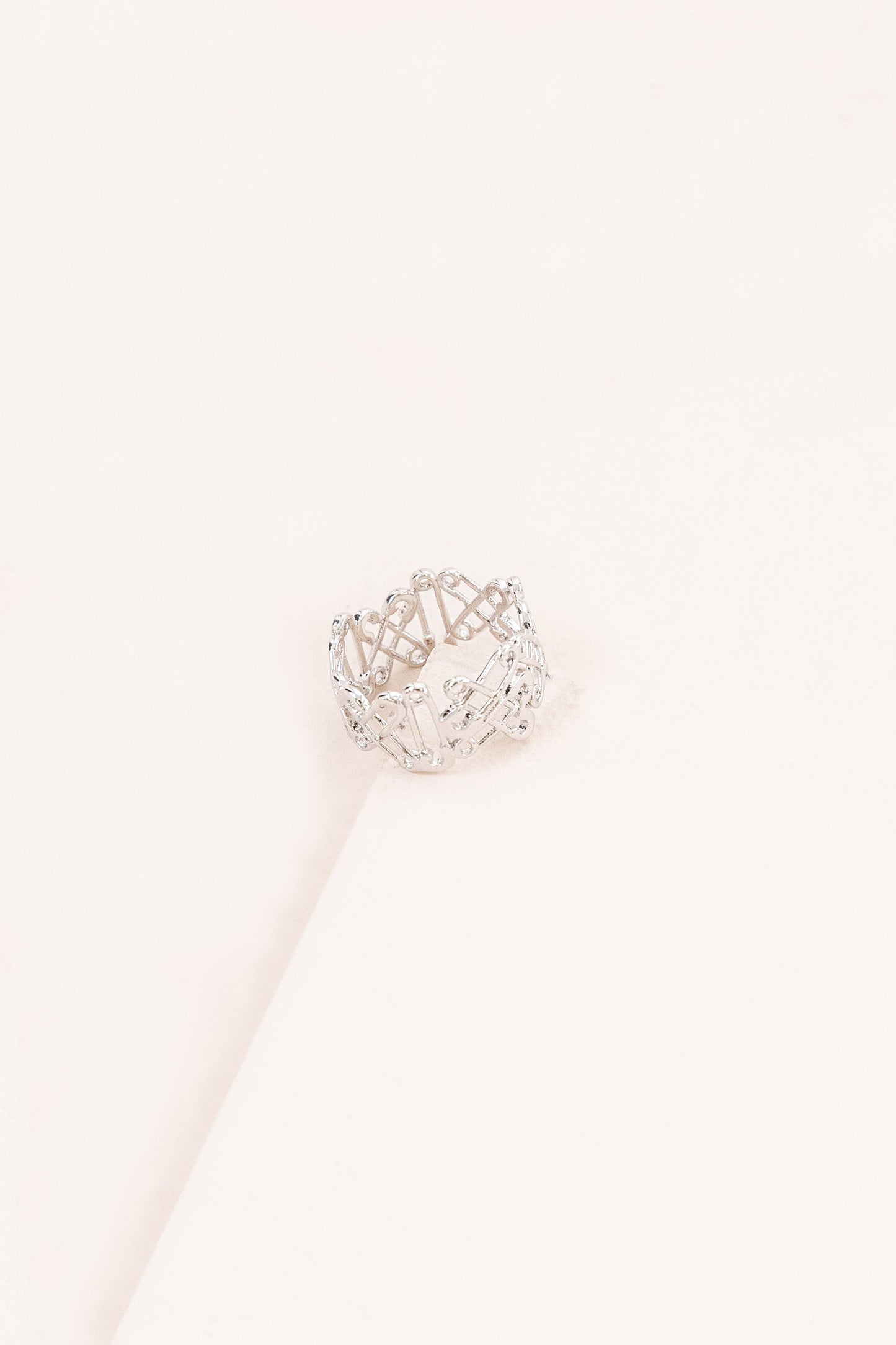 Safety Pin Band Ring
